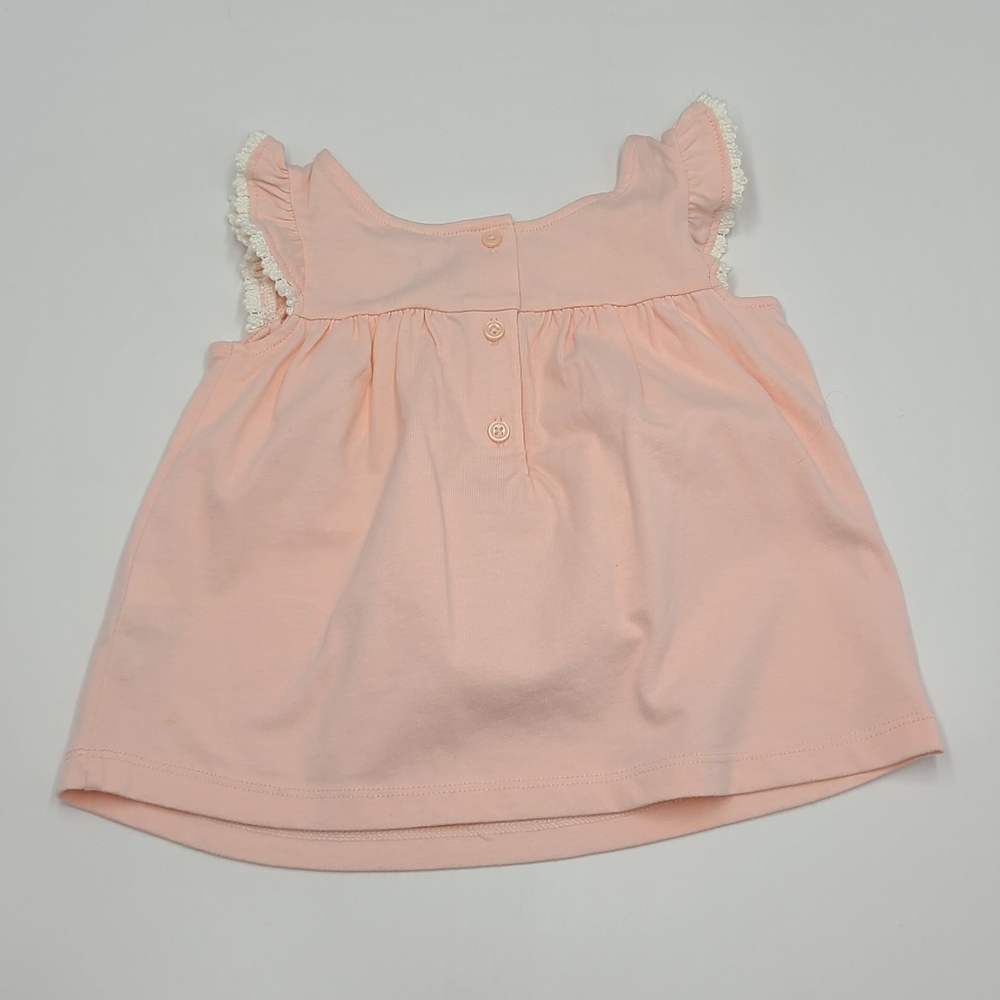 NEW Janie and Jack pink pintuck ruffle sleeve top size 2T - Picture 4 of 5